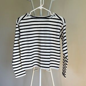 Cropped, boxy Everlane long-sleeved t-shirt